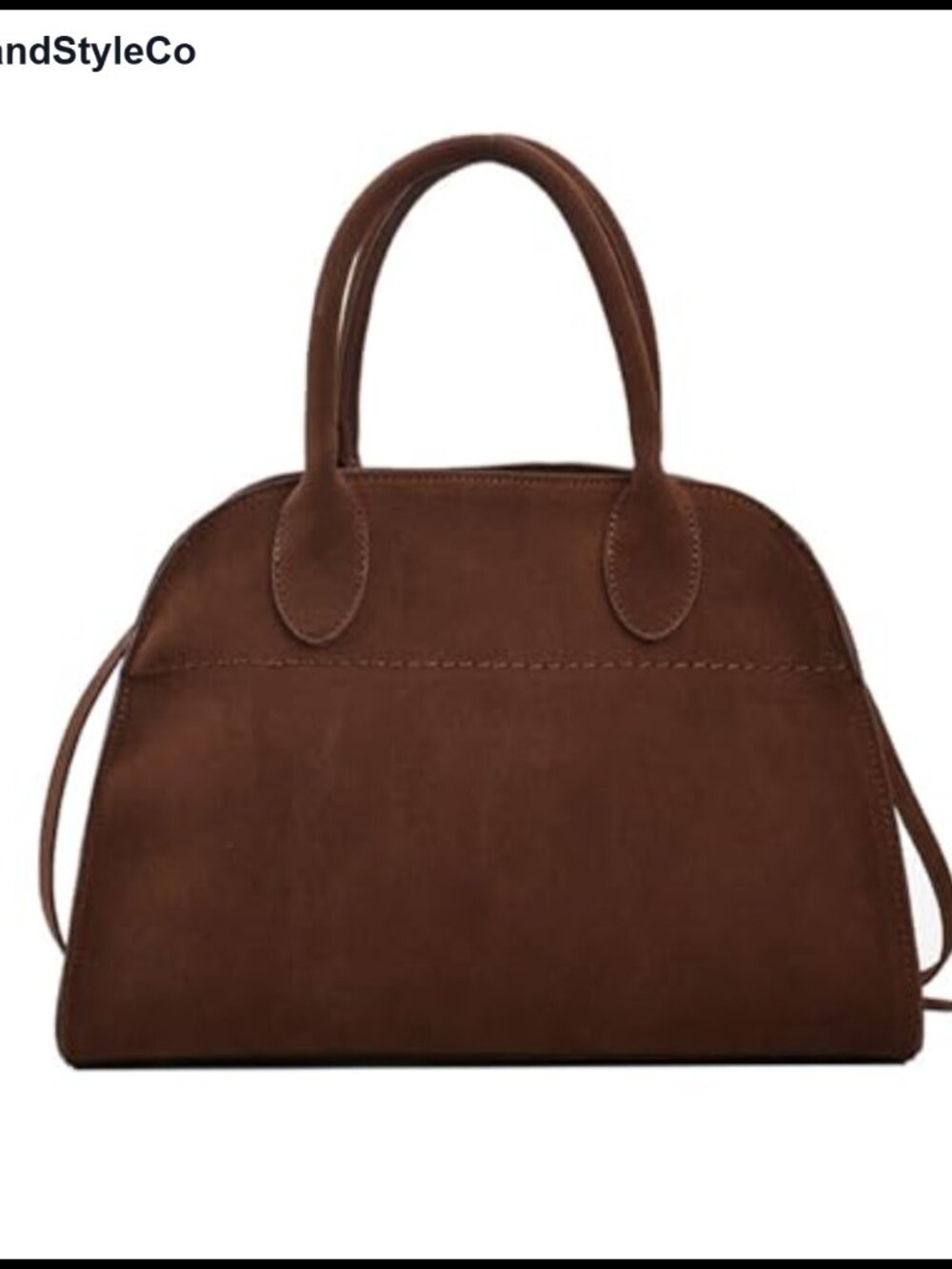 Women's Suede Tote Bag Faux Leather Vintage Top Handle Retro Shoulder Satchel